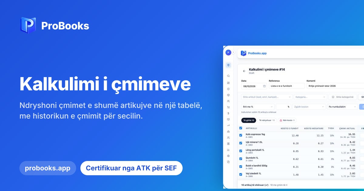 Kalkulimi i çmimeve