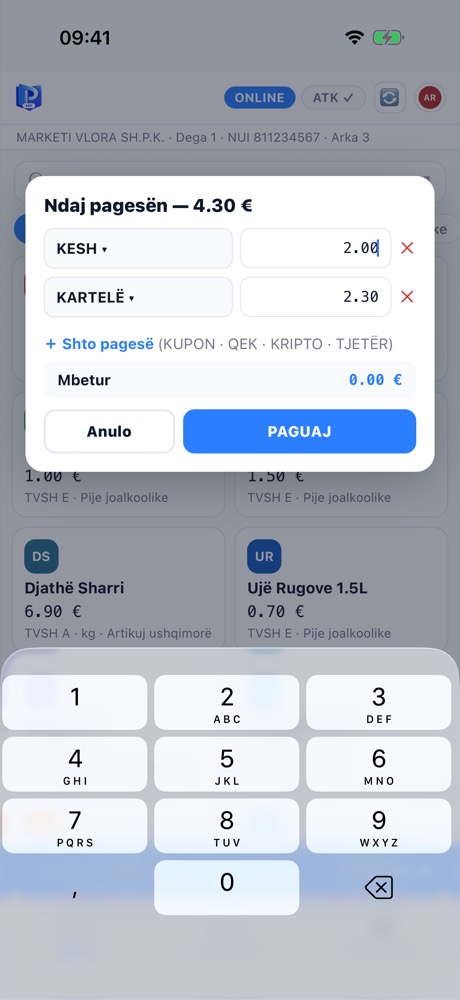 SEF · iPhone - Pagesa e ndarë: kesh + kartelë
